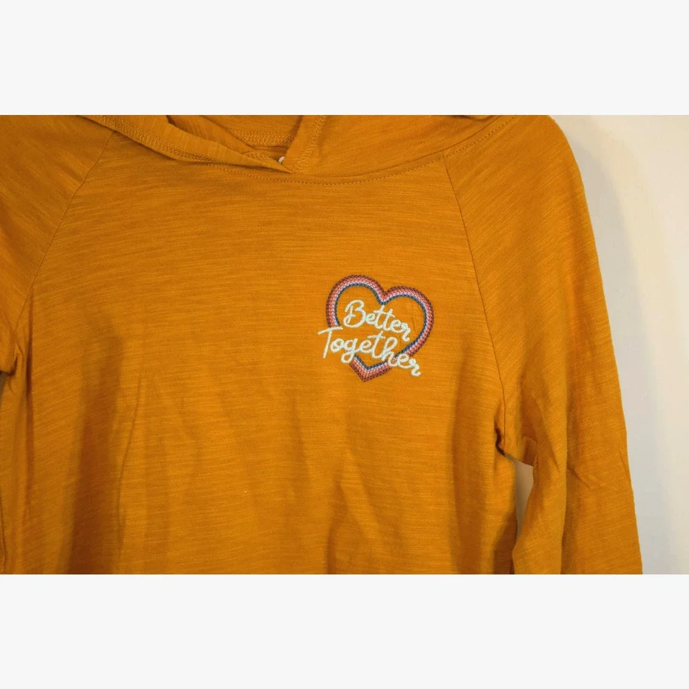 NWT OshKosh B'Gosh Girls Hoodie Tee Size 7 w/ Better Together in‎ Orange